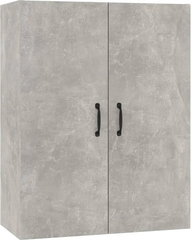 vidaXL Dulap suspendat, gri beton, 69,5x34x90 cm, lemn prelucrat