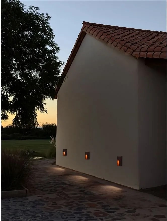 Spot aplicat perete exterior IP65 MAZU rust