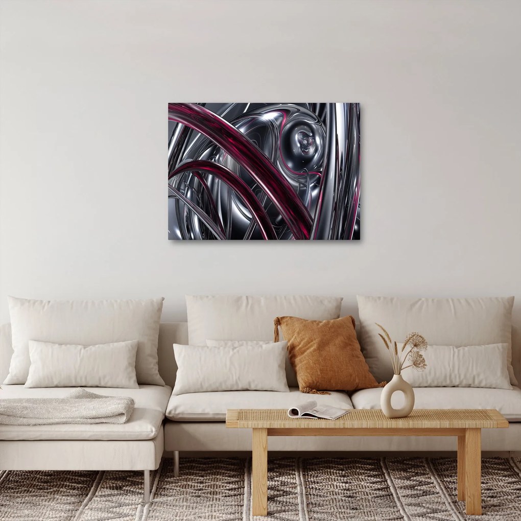 Tabloul cu abstracție gri (70x50 cm)