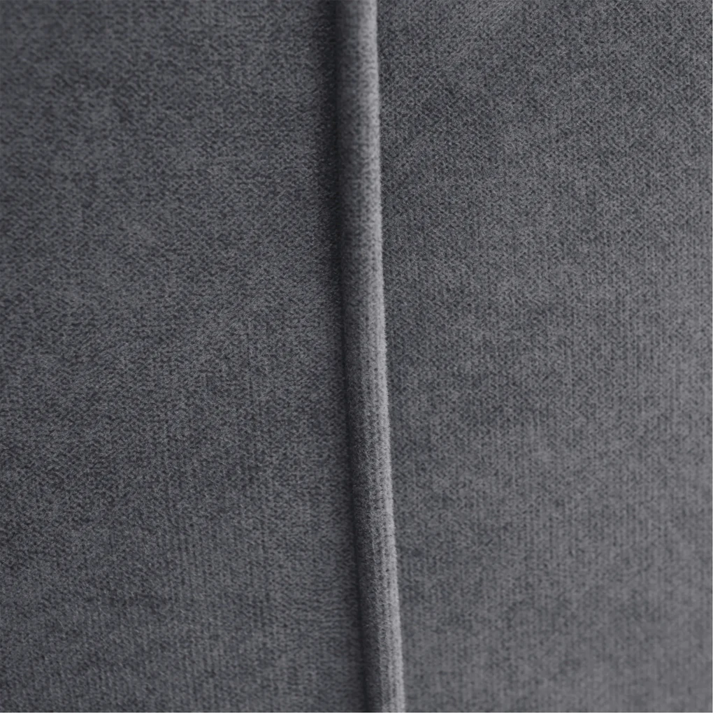 Pat boxspring, pat de o persoană, gri, 90x200, stânga, AMIS