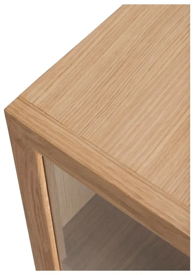 Vitrină lemn din lemn de stejar 60x130 cm Kaiser – Hübsch