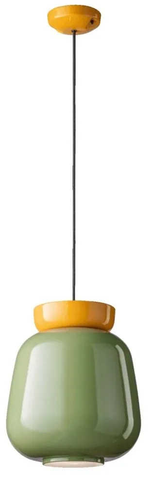 Lustra design retro realizata manual din ceramica si sticla CORCOVADO