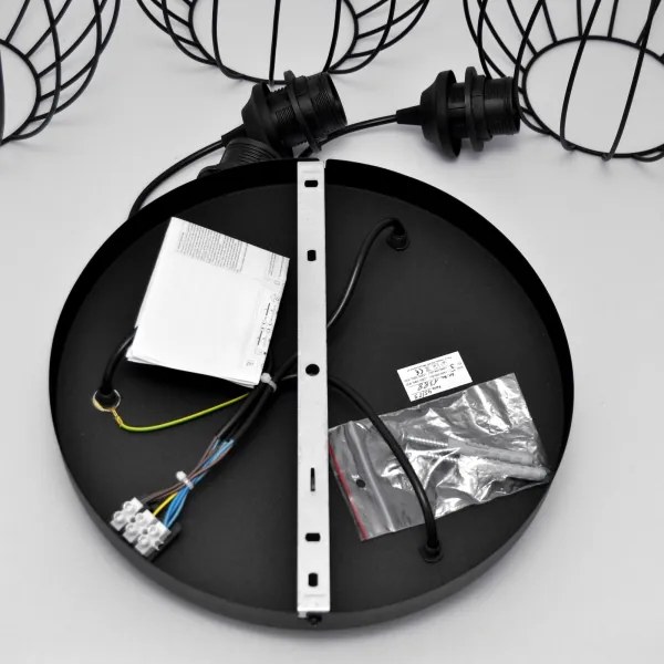 Lustră LED pe cablu MERCURE 3xE27/15W/230V