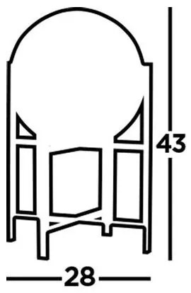 Lampă de masă AMSTERDAM 1xE27/60W/230V Searchlight EU1029-1SM