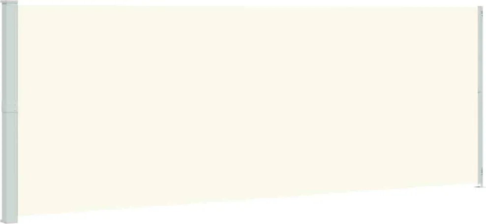 vidaXL Copertină laterală retractabilă de terasă, crem, 220x600 cm