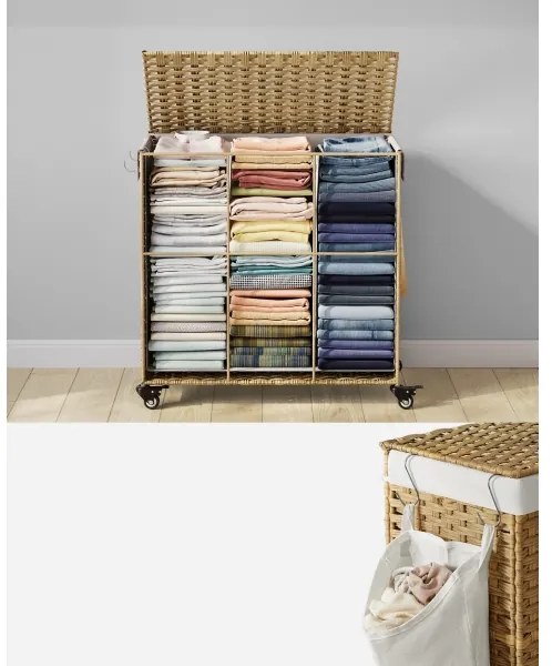 Coș de rufe FLYN din ratan