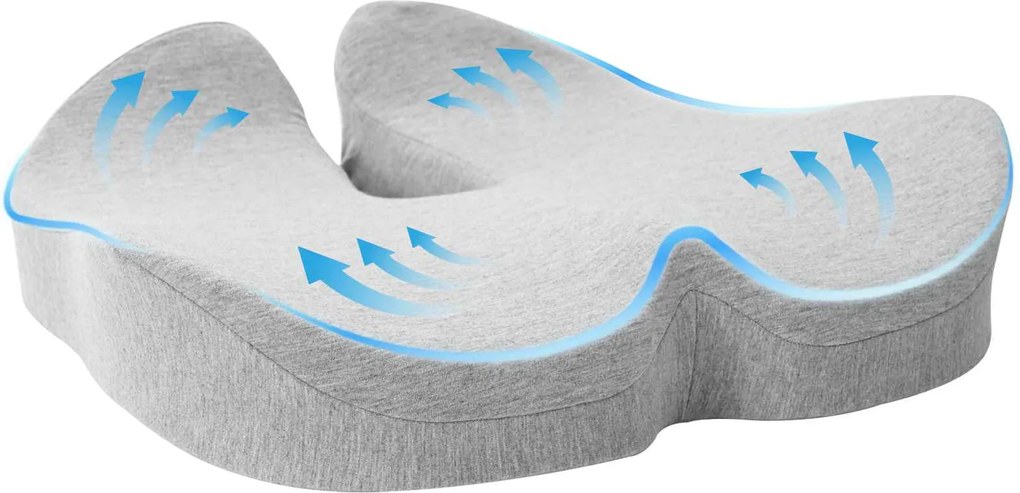 vidaXL Pernă cu pernă Gri deschis 50 x 43 x 10 cm Bumbac