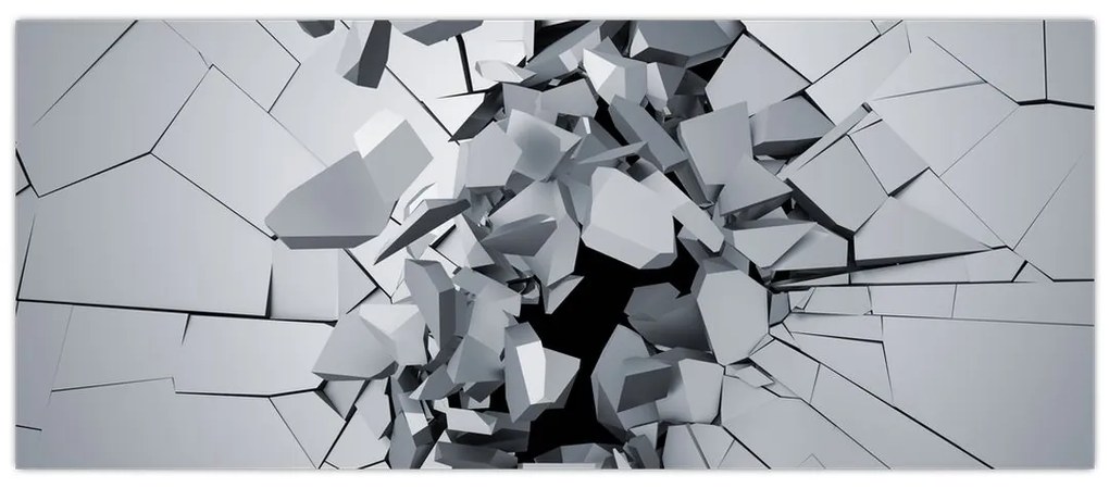 Tablou abstracție 3D (120x50 cm)