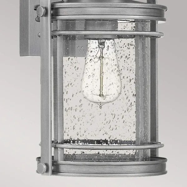 Quintiesse QN-BOOKER-M-IA - Lampă de perete pentru exterior BOOKER M 1xE27/60W/230V IP44 crom mat