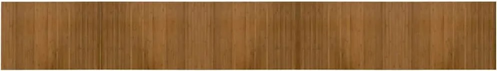 vidaXL Covor dreptunghiular, maro, 70x500 cm, bambus