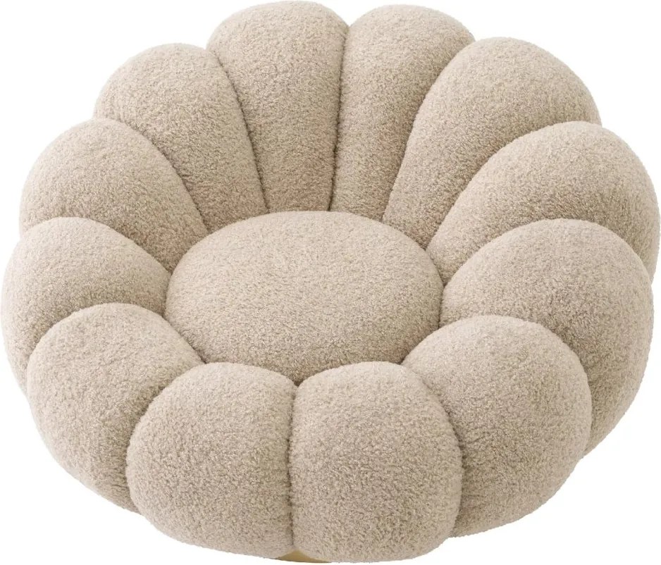 Fotoliu pivotant design elegant Mello, Canberra sand