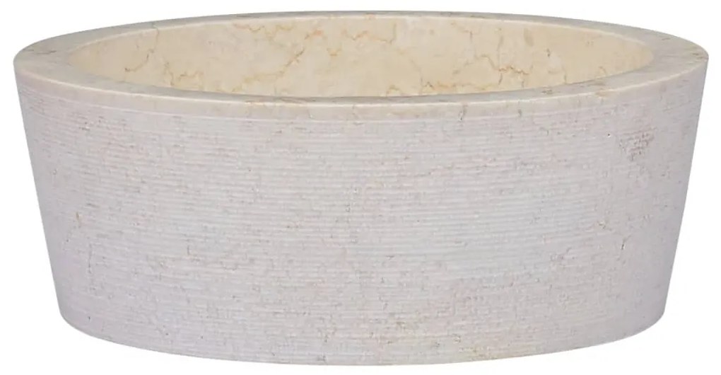 Chiuveta, crem, O40x15 cm, marmura
