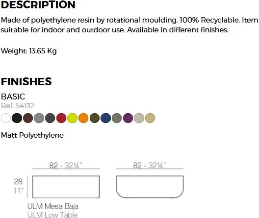 Masuta de cafea exterior / interior design modern premium ULM