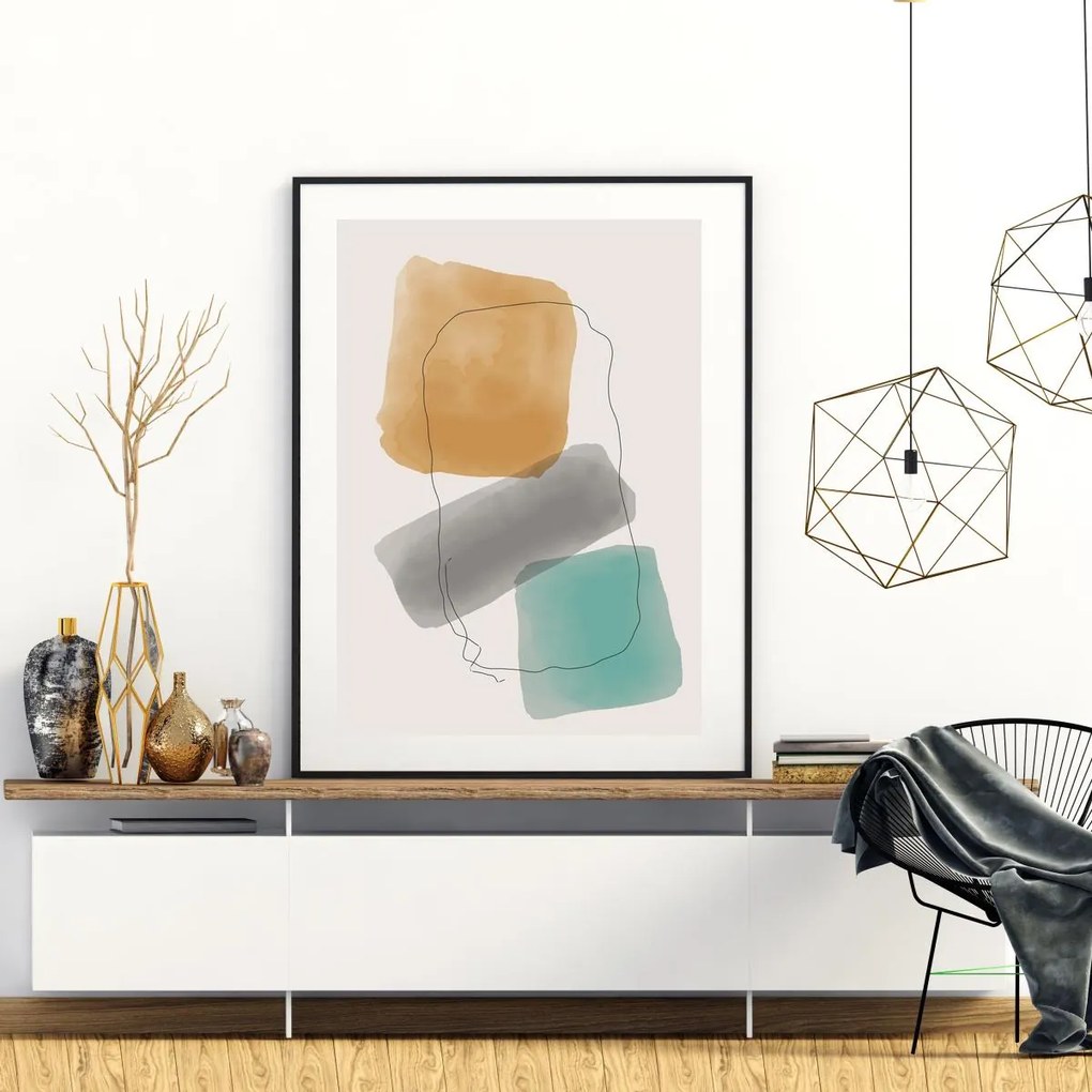 Poster - Abstracție pictată (A4)