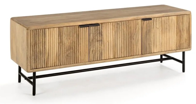 Comodă TV în culoare naturală din lemn de mango 145x50x40 cm Mundra – MOME