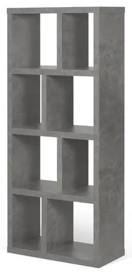 Bibliotecă gri cu aspect de beton 70x159 cm Berlin – TemaHome