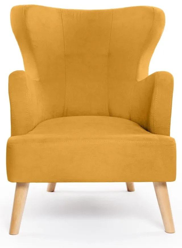 Fotoliu galben muștar wing Noemye – Bonami Selection