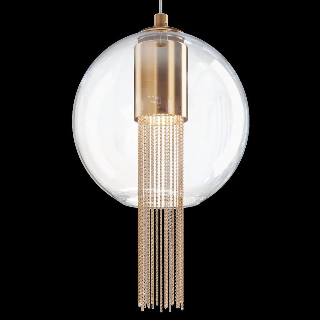 Pendul design modern Flusso bronz 20cm