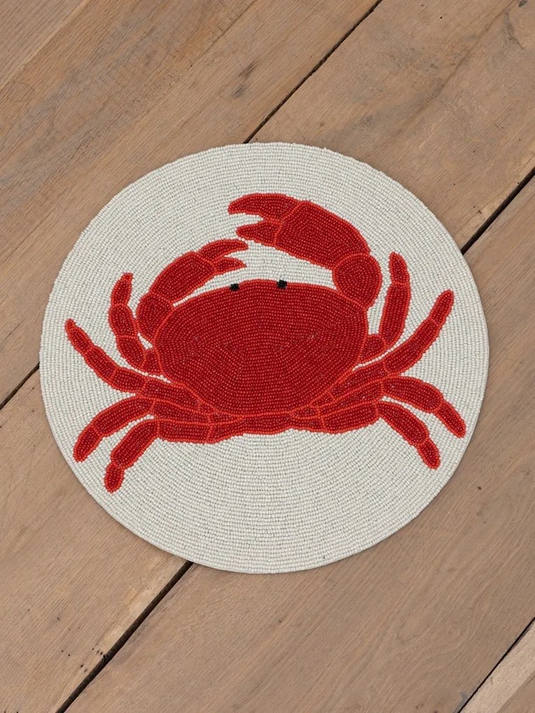 Protectie pentru masa, din margele, Crab