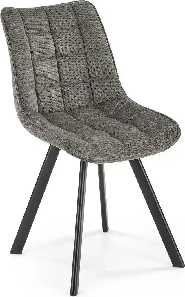 Scaun K549, gri/negru, stofa clasica/metal, 46x61x84 cm