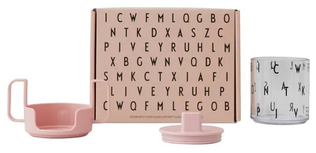 Cană pentru copii Design Letters Grow With Your Cup, roz
