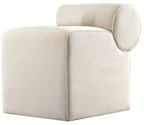 Taburet TIKI 47 x 45 cm, crem