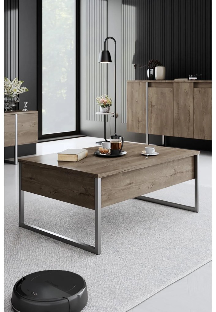 Mobilier living Luna set (Nuc + Argintiu) . 1102326