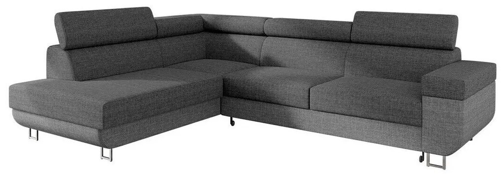 Colțar Comfivo 306Cutie de pat, 253x188x71cm, 108 kg, Picioare: Metal, Plastic