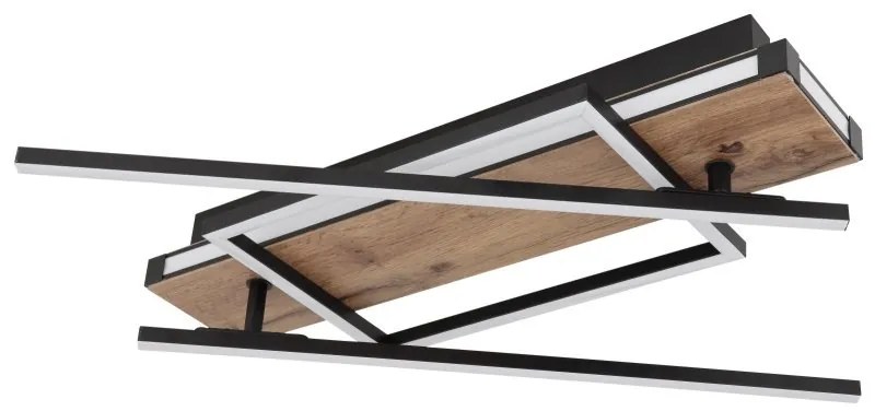 Plafoniera LED design indistrial Colli negru 68x46cm