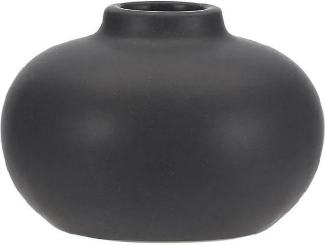 Suport din ceramică pentru lumânare A Simple Mess Telma, ⌀ 8,5 cm, negru