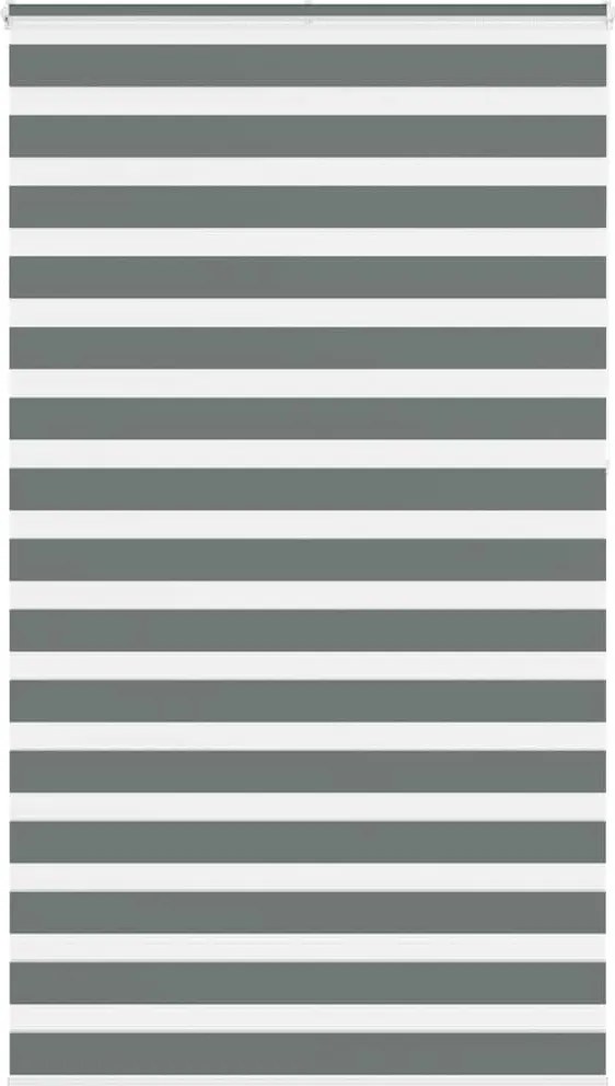 vidaXL Jaluzea tip zebra gri închis lățime țesătură 115,9 cm poliester