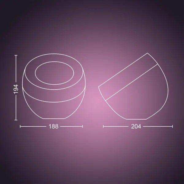 Philips Hue IRIS LED lampă de birou RGB dimabilă, 8,2W, 230V, aurie