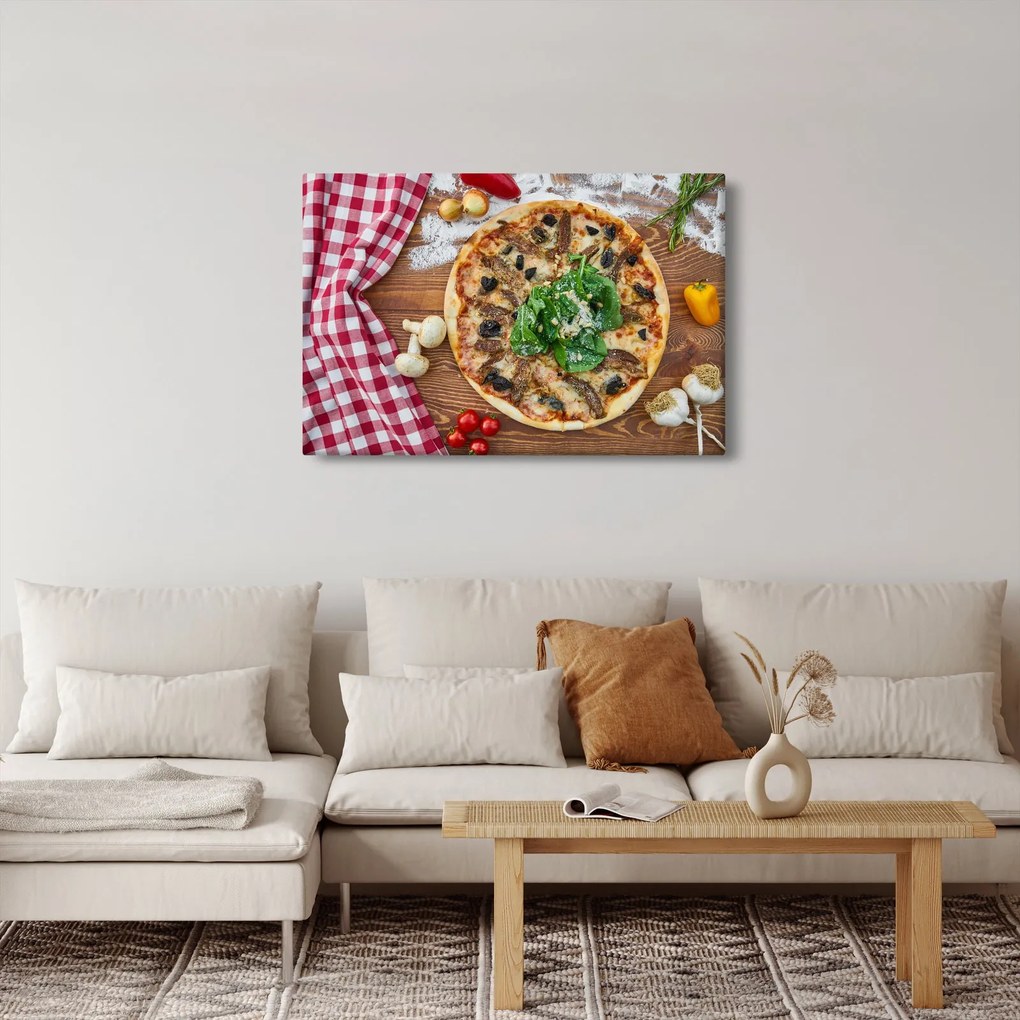 Tablou cu pizza (90x60 cm)