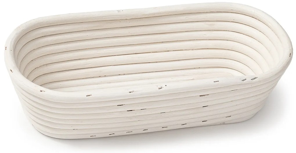 HOME ELEMENTS Coș oval cu inserție din țesătură,28 x 14 x 7,5 cm