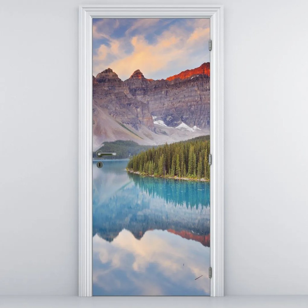 Fototapet pentru ușă - Peisaj montan din Canada (95x205cm)