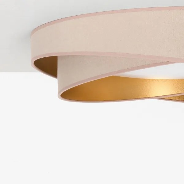 BRILAGI- Plafonieră LED VELVET TWIST LED/24W/230V 4000K Ø 55 cm bej/auriu