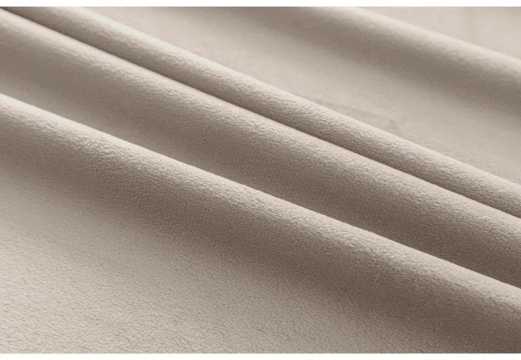 Draperii opace VELVET bej 140x250 cm (2 buc), inele metalice