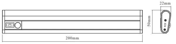 Osram - Lampă LED pentru montaj sub dulap cu senzor MOBILE LED, 1W, 3,7V, 1800 mAh