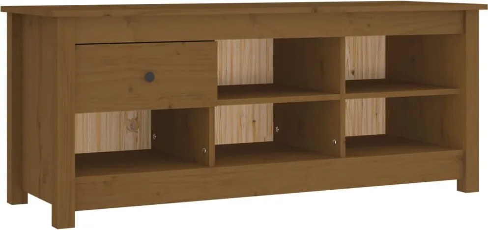 vidaXL Dulap pentru pantofi, maro miere, 110x38x45,5 cm lemn masiv pin