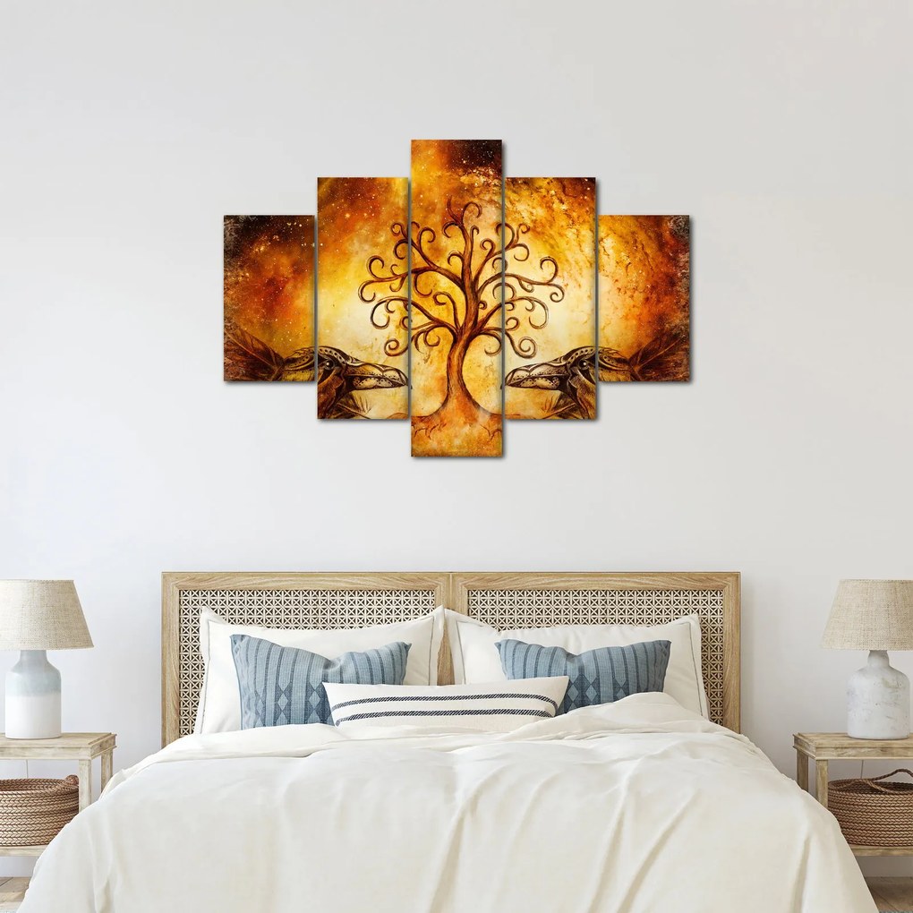 Tablou natural abstract cu copac (150x105 cm)