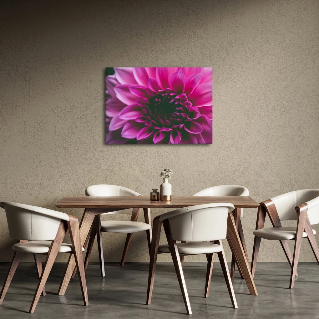 Tablou cu floarea roz (70x50 cm)