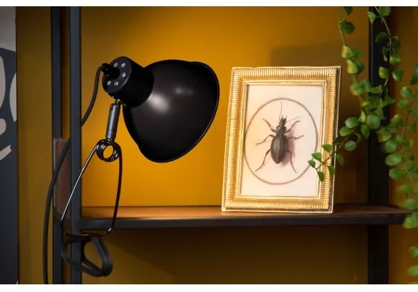 Lampă cu clemă Lucide 45987/01/30 MOYS 1xE27/40W/230V negru