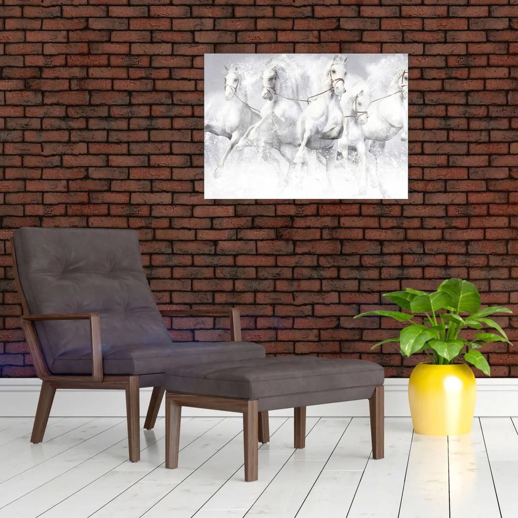 Tablou - Ilustrație de cai de curse (70x50 cm)