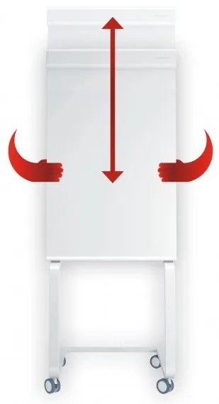 Flipchart Magnetoplan Evolution 68 x 97 cm, mobil, alb