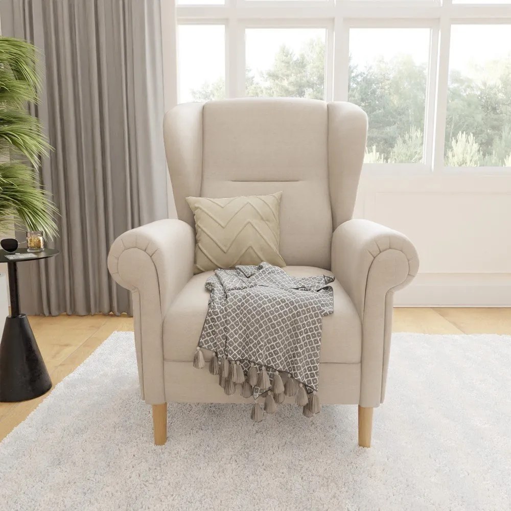 Fotoliu bej wing Swan – Ropez