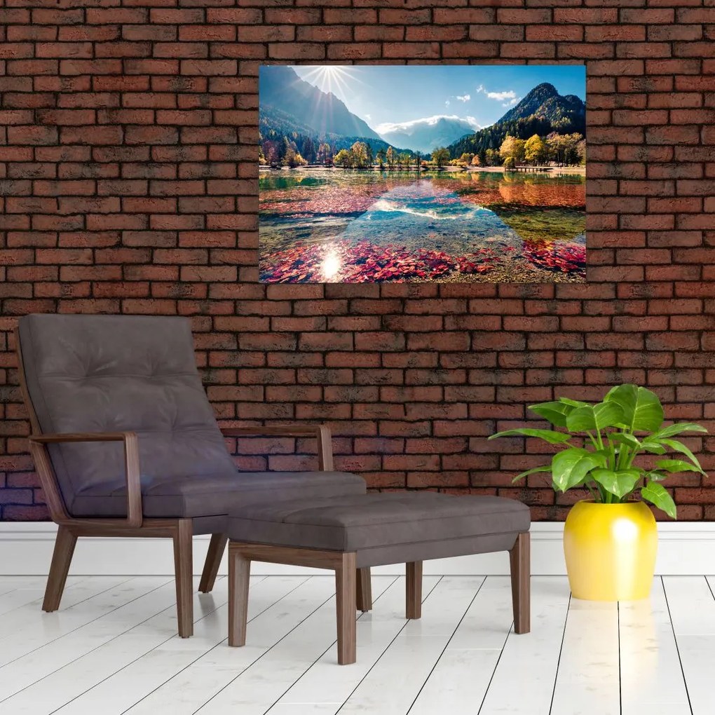 Tablou - Lacul Jasna, Gozd Martuljek, Alpii Iulieni, Slovenia (90x60 cm)