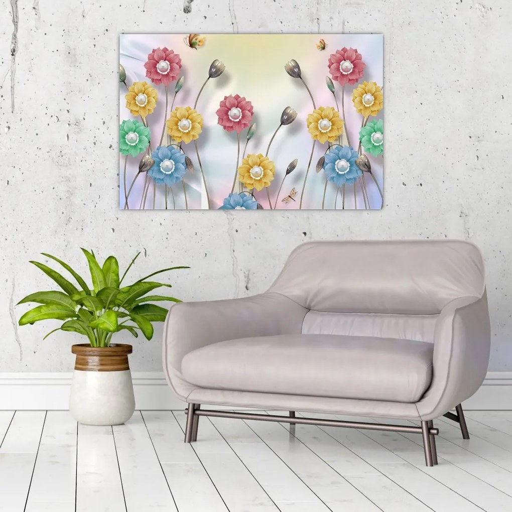 Tablou - Lunca colorată (90x60 cm)