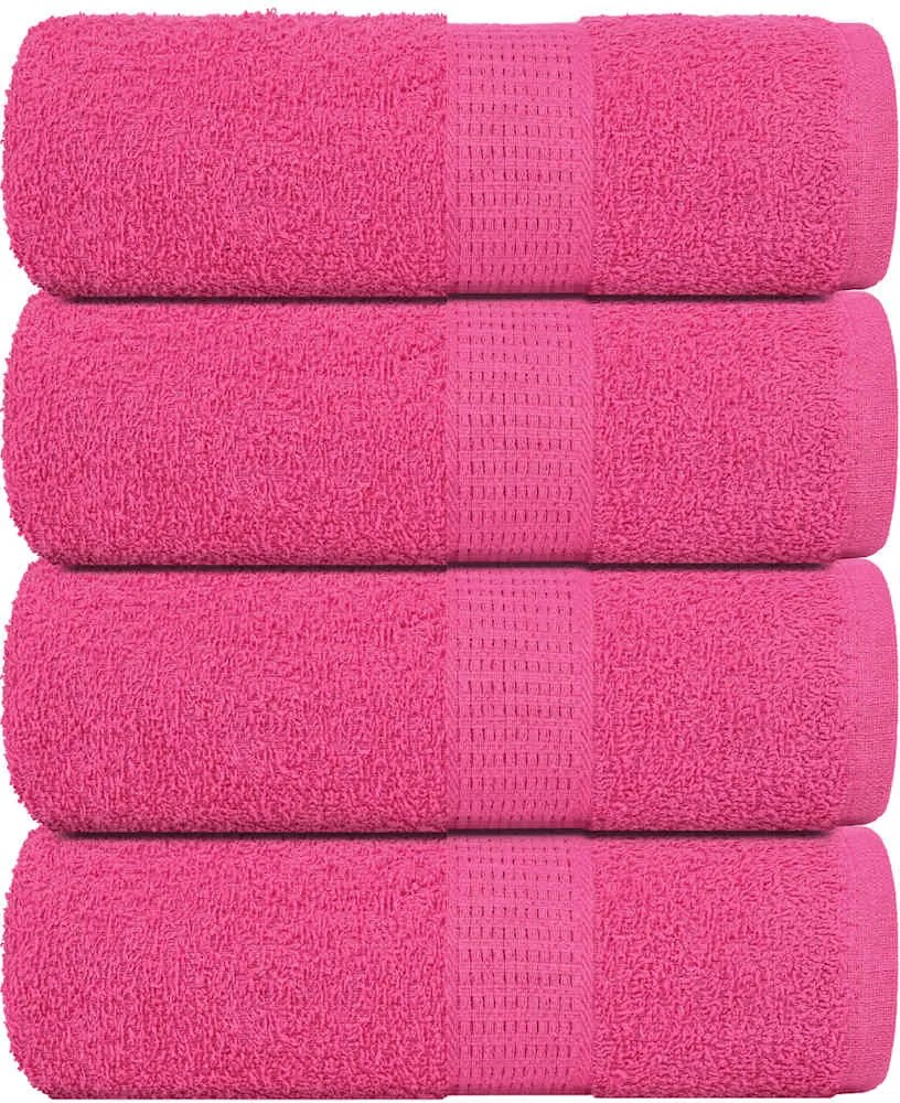 vidaXL Prosoape de oaspeți, FROGN, 4 buc., roz, 30x50 cm, 360 g/m²