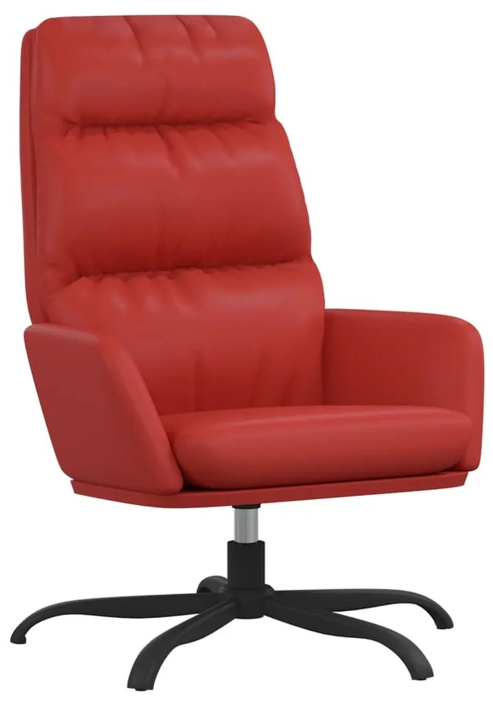 341145 vidaXL Scaun de relaxare, roșu vin, piele ecologică
