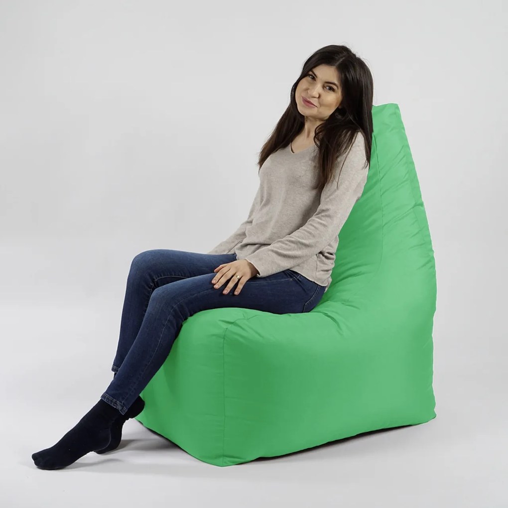 Fotoliu tip Scaun Sunlounger EVO XL Pufrelax, material impermeabil, Green Apple